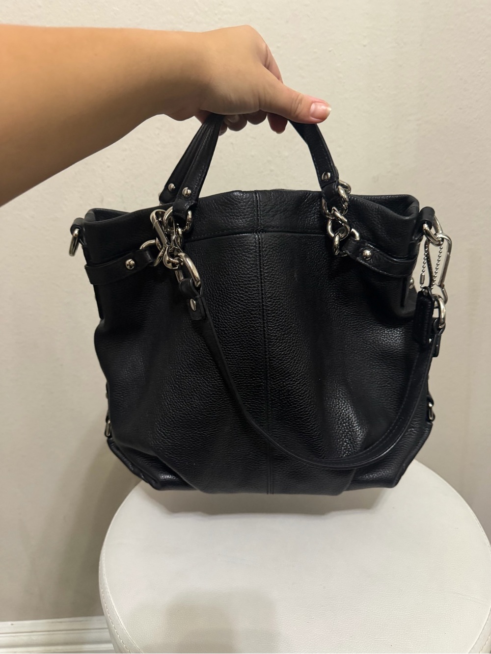 Coach Black Leather Bag